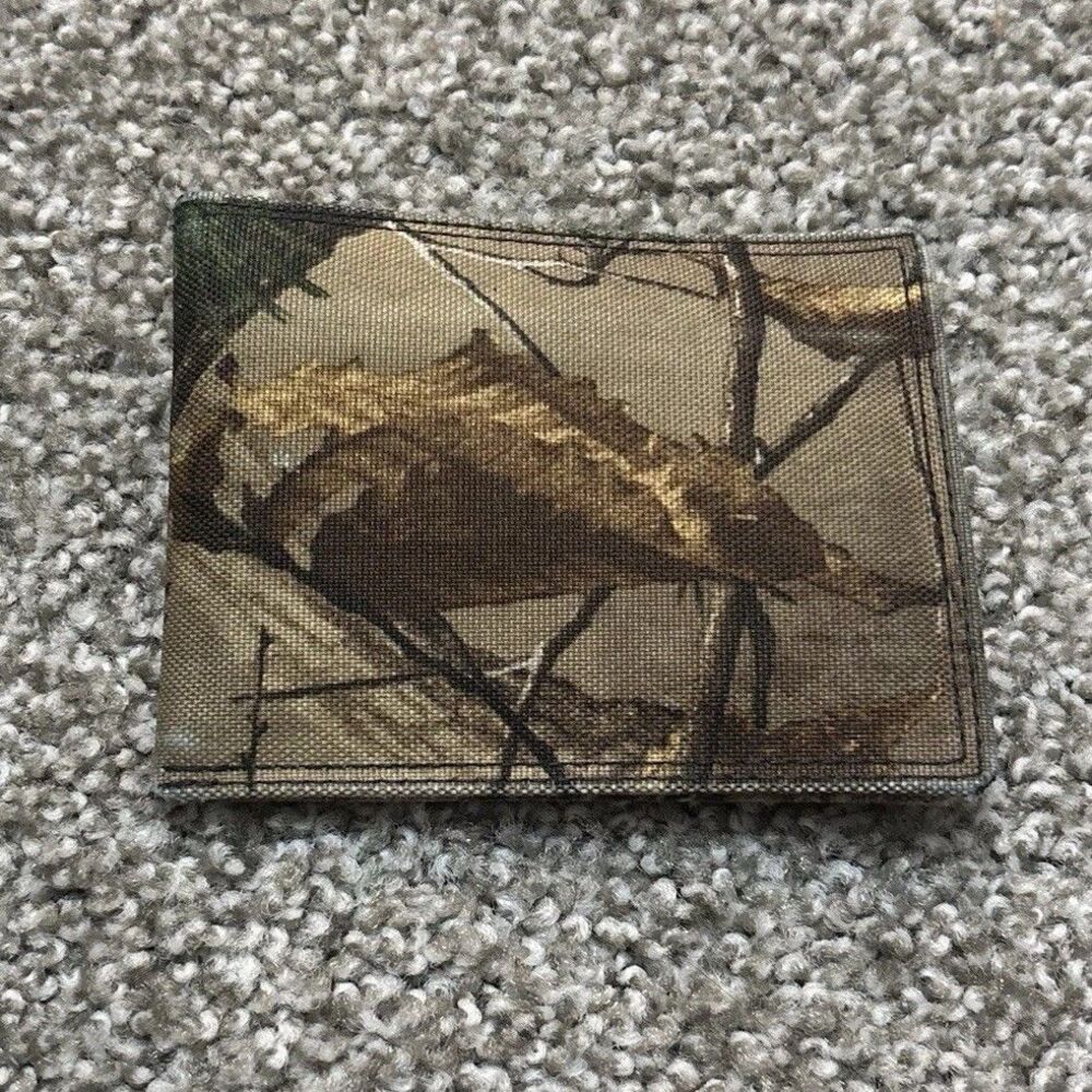 Camo Wallet Bi Fold Brown Hunting Outdoor Canvas Card Holder